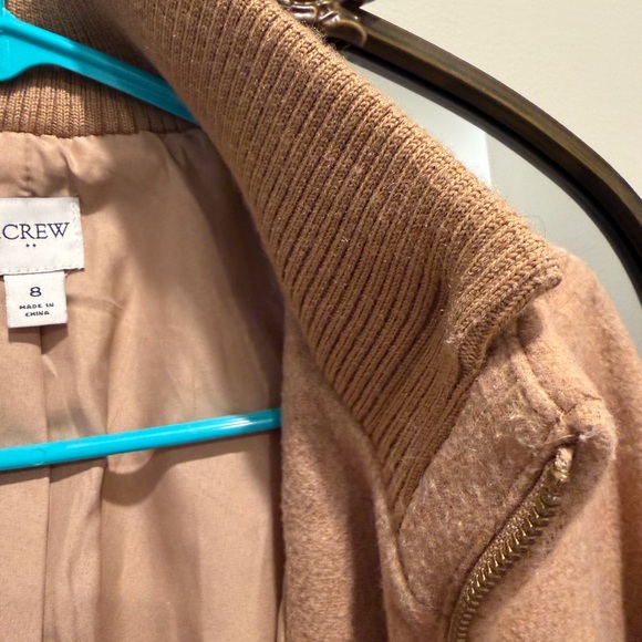 J. Crew Women's Camel Pea Coat 8 - Picture 3 of 11